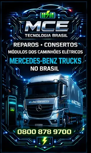 CONSERTOS DOS MÓDULOS DOS CAMINHÕES ELÉTRICOS MERCEDES BENS TRUCKS NO BRASIL