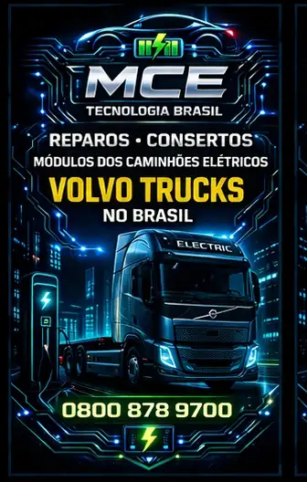 CONSERTOS DOS MÓDULOS DOS CAMINHÕES ELÉTRICOS VOLVO NO BRASIL