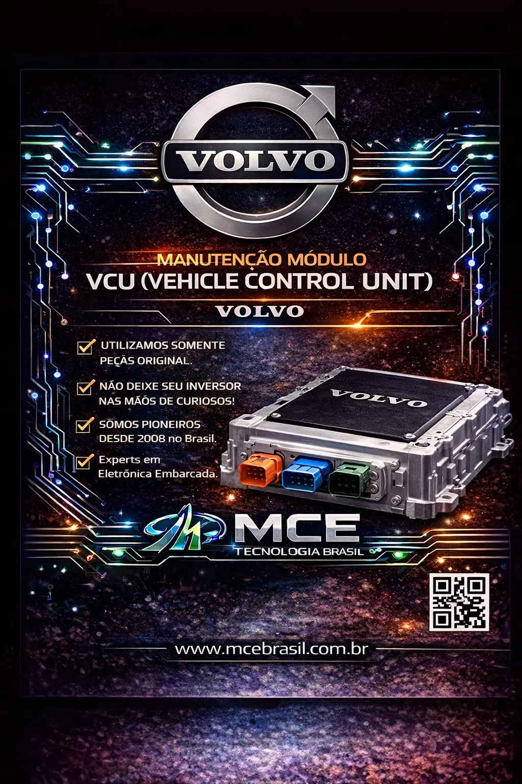 DIAGNÓSTICO DE MÓDULOS VCU VOLVO CAMINHÃO ONIBUS BRASIL
