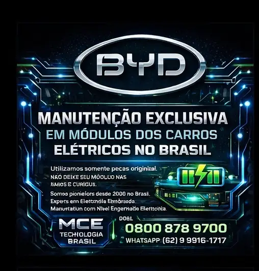 MANUTENÇÃO EXCLUSIVA MÓDULOS BYD NO BRASIL