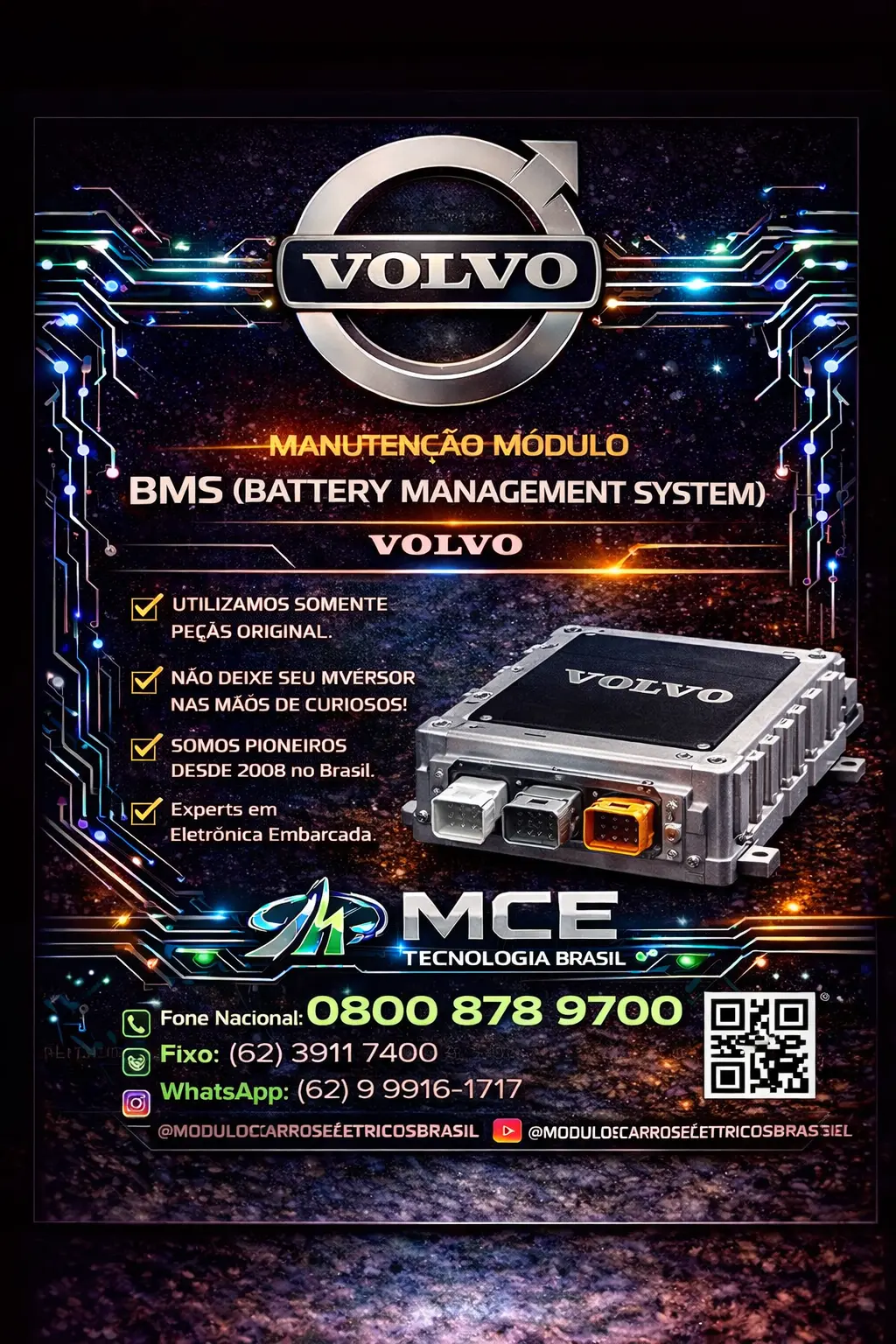 MANUTENÇÃO EM MÓDULOS BMS VOLVO CAMINHÃO ONIBUS BRASIL