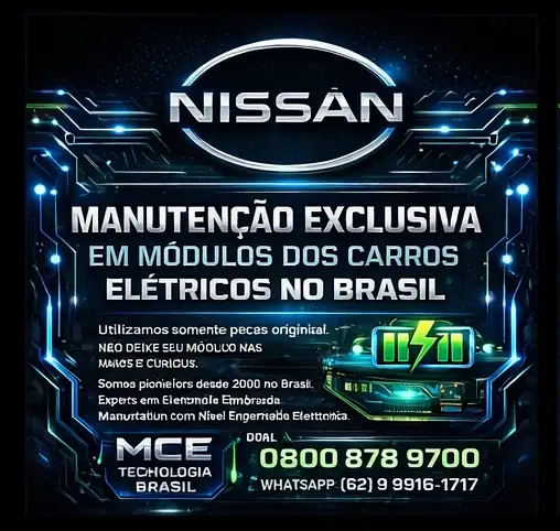 MANUTENÇÃO EXCLUSIVA MÓDULOS DE CARROS ELÉTRICOS NISSAN NO BRASIL