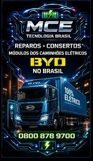 REPAROS DOS MÓDULOS DOS CAMINHÕES ELÉTRICOS BYD NO BRASIL