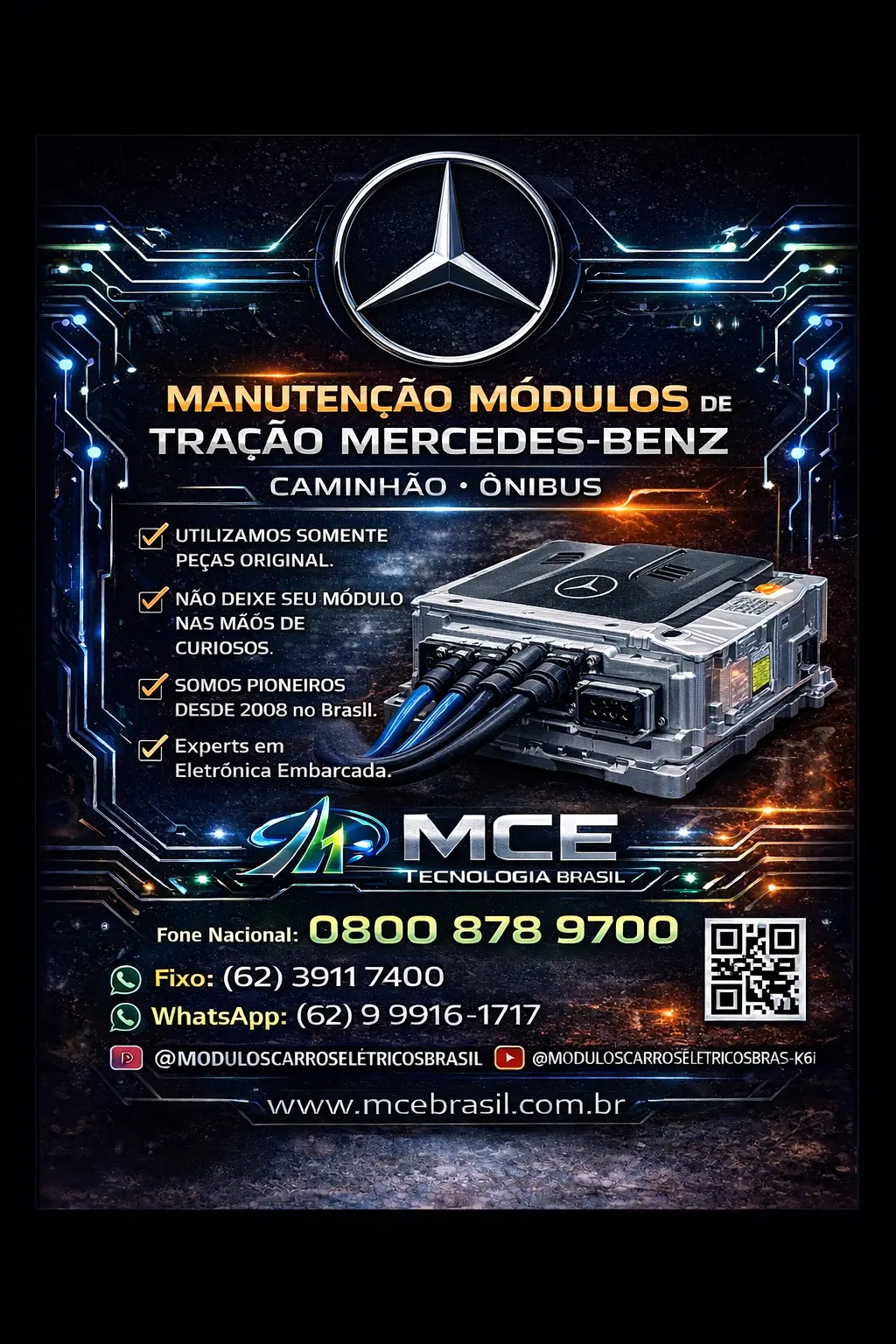 SOLUÇÃO PARA MÓDULOS TRAÇÃO MERCEDES BENS CAMINHÃO ONIBUS BRASIL